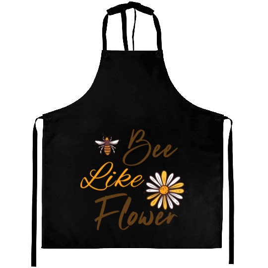 Bee like a flower Honey bee Aprons