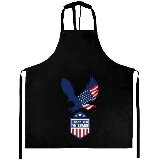 Happy Memorial Day Thank you Veterans American Aprons