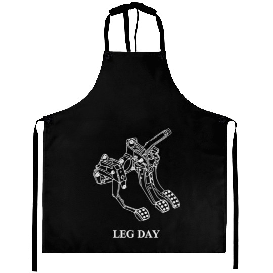 Leg Day - Auto - Funny Gift Idea Aprons
