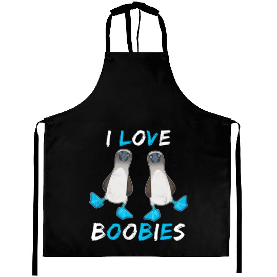 I Love Boobies Funny Booby Bird Aprons