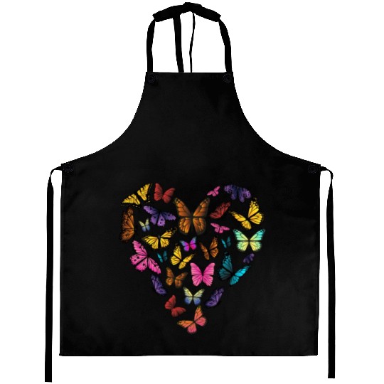 Butterfly Heart Valentine s Day Biology Teacher Aprons