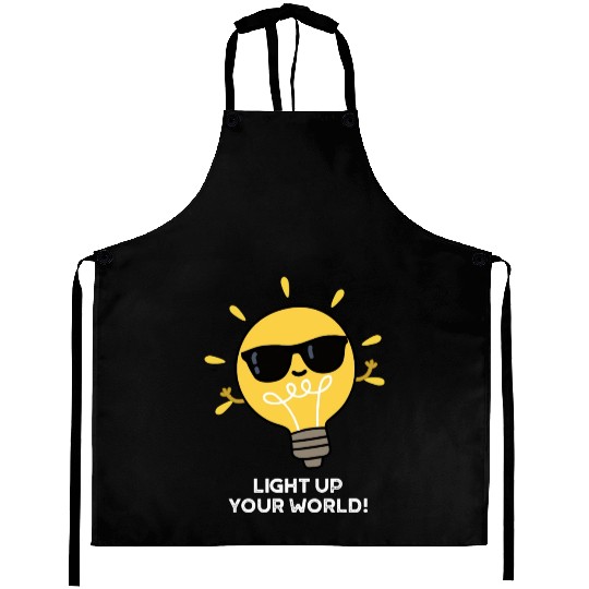 Light Up Your World Cute Positive Bulb Aprons