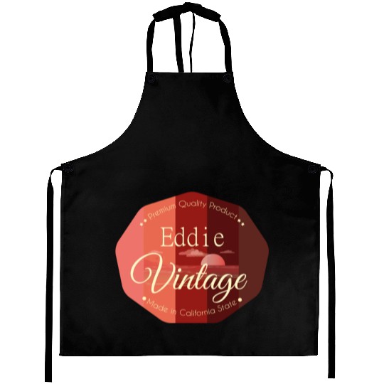 Eddie First Name Vintage Aprons