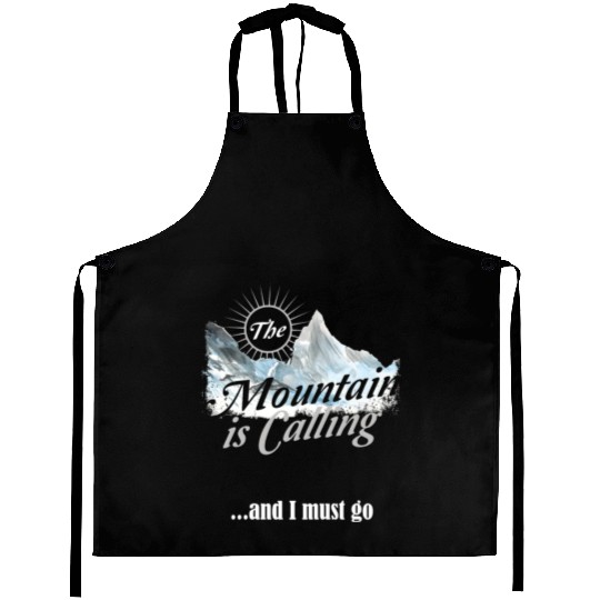 Hiking Mountain is Calling Hike Vintage Aprons
