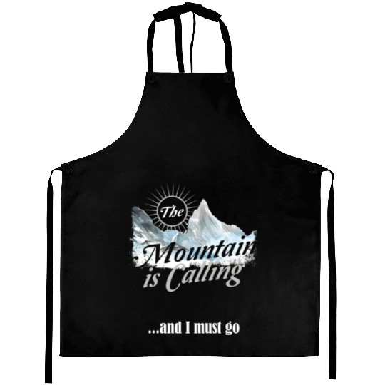 Hiking Mountain is Calling Hike Vintage Aprons