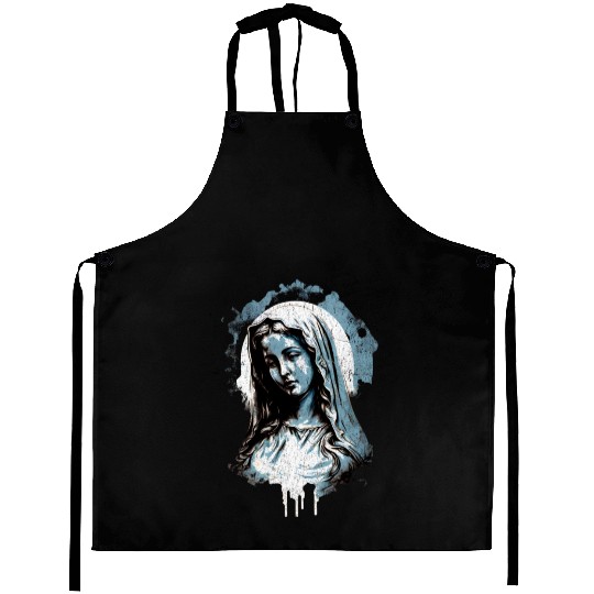 Vintage Virgin Mary - Distressed Design Aprons