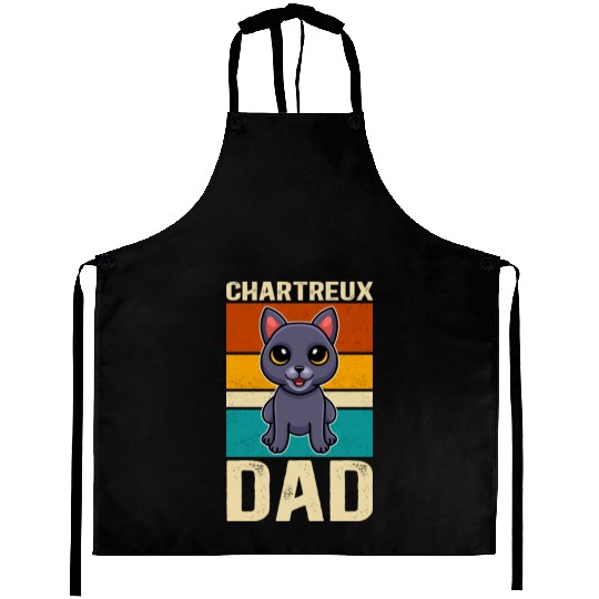 Chartreux Dad Cat Owner Aprons