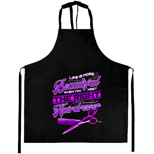 Hairdresser People Beautiful Barber Hairstylist Aprons