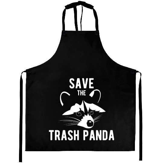 Save The Trash Panda Raccoon Aprons