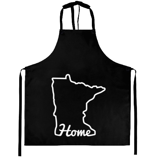 Minnesota Home Mn State Map Minnesotan Aprons