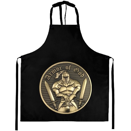 Armor of god christian knight Aprons
