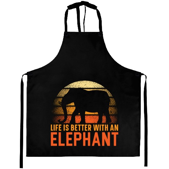 Elephant Lover Wildlife Animal Zoo Zookeeper Aprons