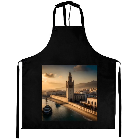 Fantasy pictures ,town Morocco ,city casablanca Aprons