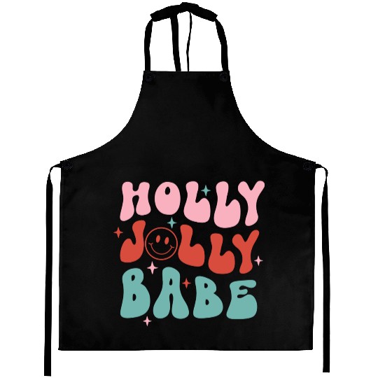 Holly Jolly Babe Aprons