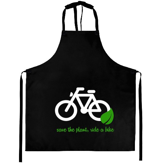 Save The Planet Ride A Bike Aprons