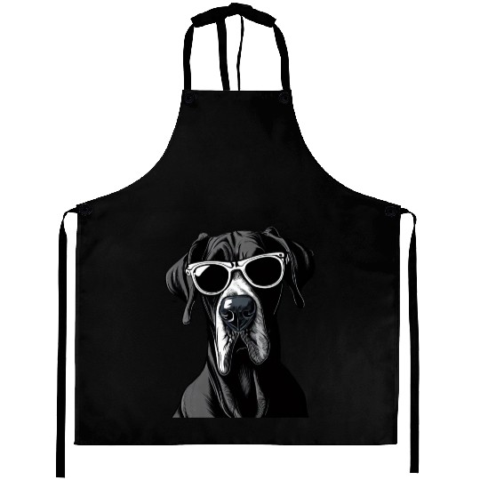 GREAT DANE WEARING SUNGLASSES PETS Aprons