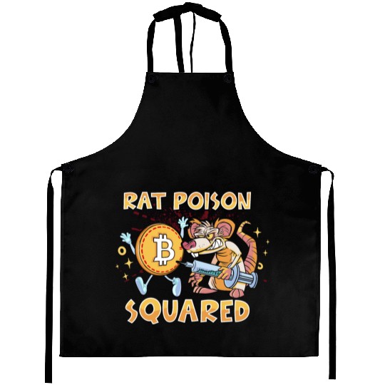 Rat Poison Squared funny Aprons
