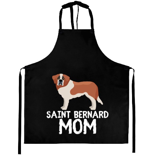 saint bernard mom Aprons