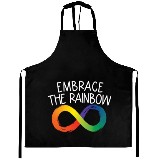Embrace The Rainbow Infinity Autism Neurodiversity Aprons