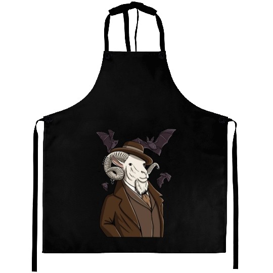 Emo Goat Graphic Aprons