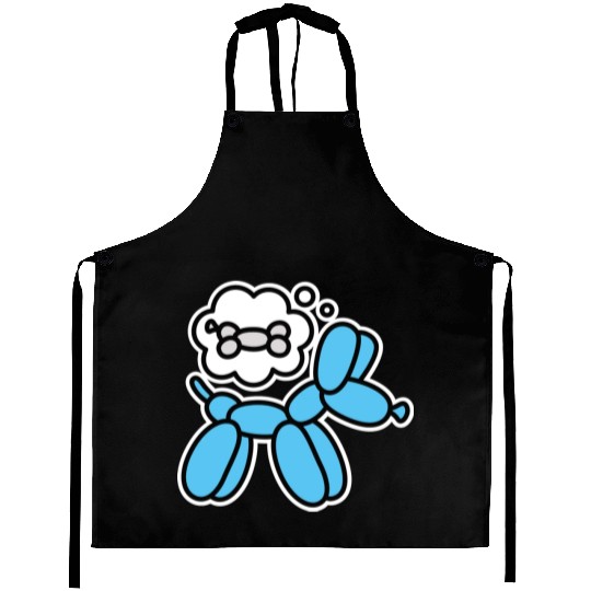 Balloon dog and bone Balloon artist Balloon animal Aprons