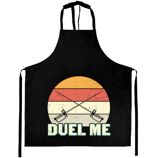 Duel Me Fencing Swords Sports Fencer Swords Aprons