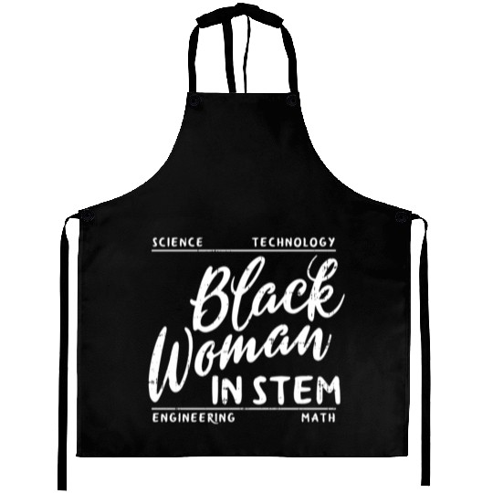 Black In Stem Science Math African Melanin Aprons