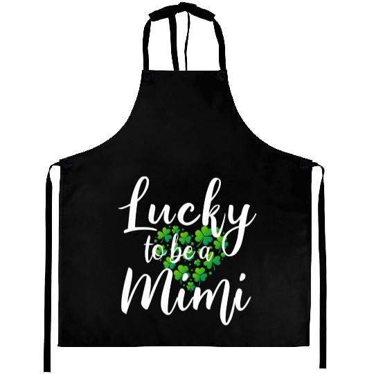 St Patricks Day Lucky To Be A Mimi Aprons