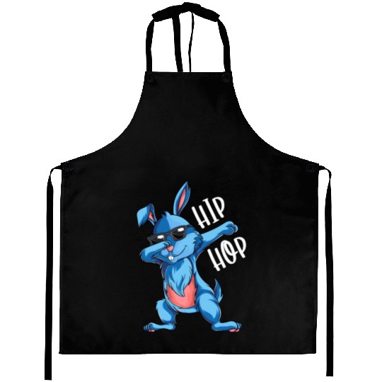 Hip Hop Dabbing Bunny Easter Day Aprons