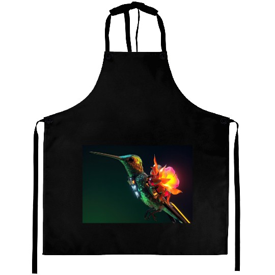 Techno Hummingbird Aprons