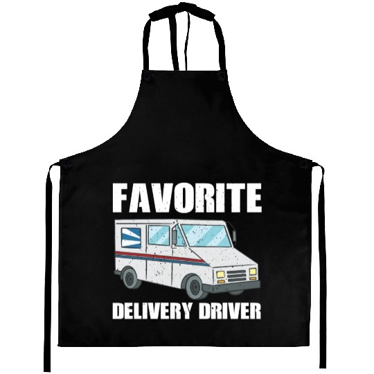 Favorite Delivery Driver Costume Aprons