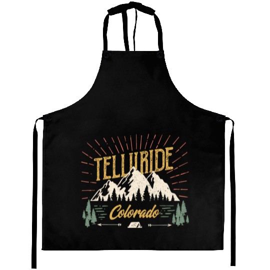 Telluride Colorado Mountain 80S Style Aprons