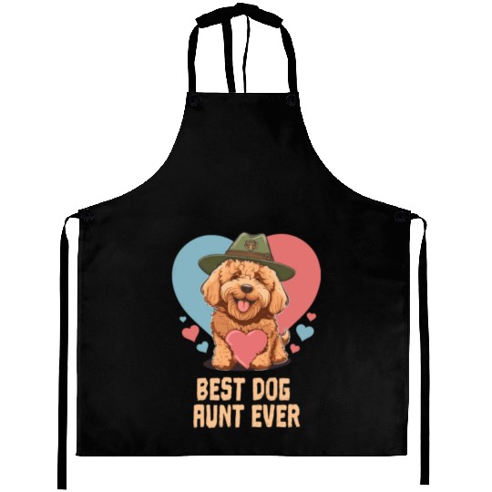 Best Dog Aunt Ever Goldendoodle Cute Dog Mom Aprons