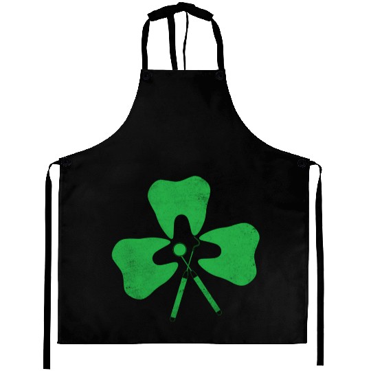 Dental Hygienist St PatricDay Shamrock Tooth Denti Aprons