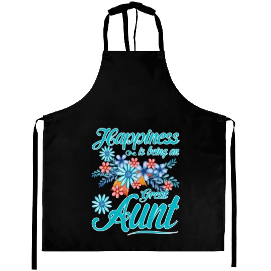 Happiness Is Being An Great Aunt Mother'S Day Aprons
