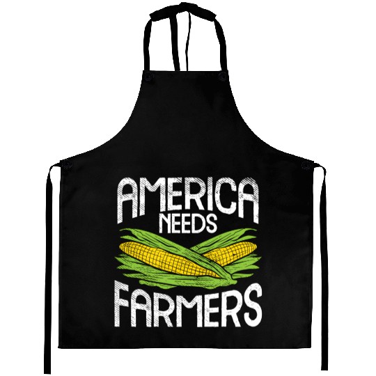 America Needs Farmers Agriculture Corn Farming Aprons