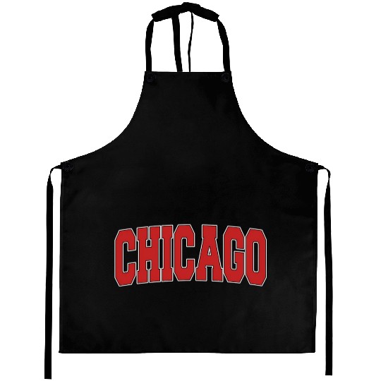 Chicago Il Illinois Varsity Style Usa Sports Aprons