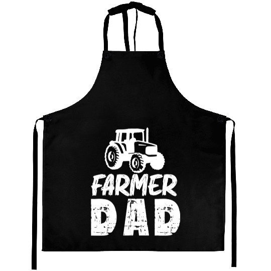 Farmer Dad Funny Dad Gifts Graphic Tees For Men Aprons