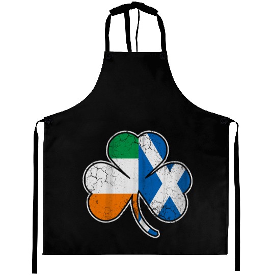 Scotch Irish shamrock scottish st Patrick s Day Aprons