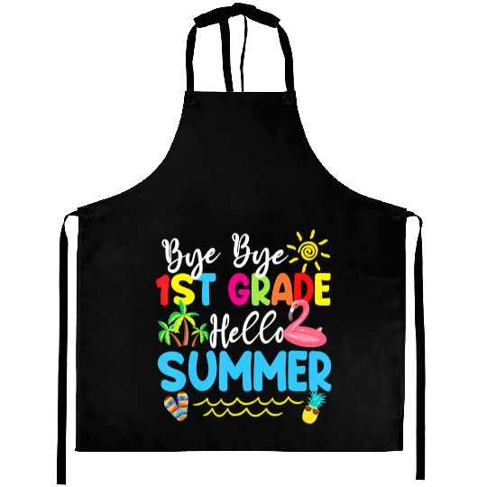 Teacher Life Messy Bun Back To School - First Day Aprons