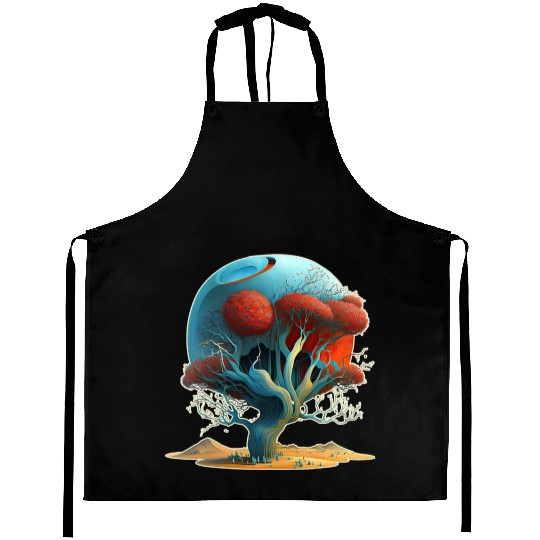 Desert Crimson Dreaming Aprons
