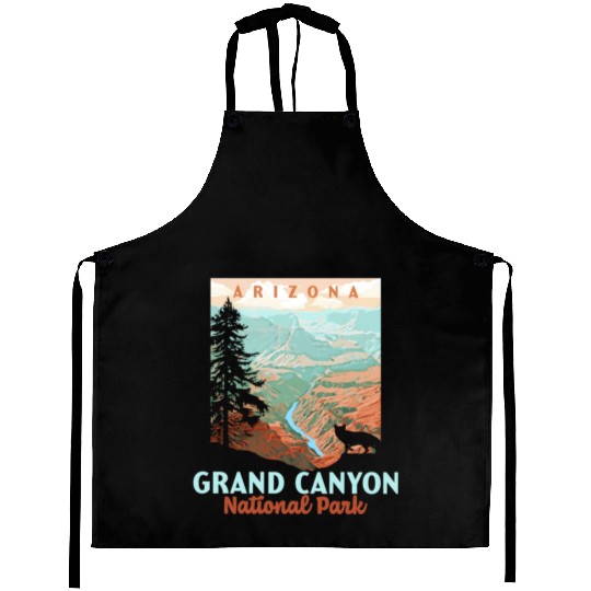 Grand Canyon National Park Arizonna Wpa Style Aprons