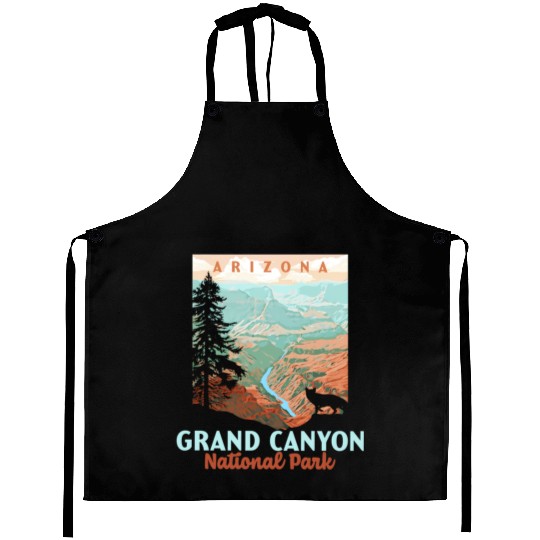 Grand Canyon National Park Arizonna Wpa Style Aprons