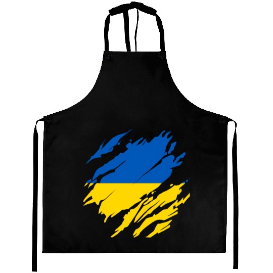 Ukrainian Flag Ukraine Aprons