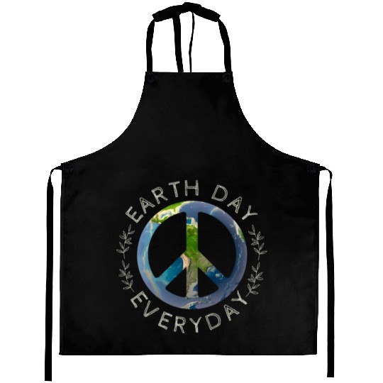 Earth Day Everyday World Global Peace On Earth Aprons
