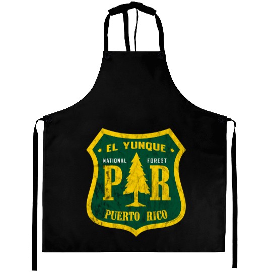 El Yunque National Forest Puerto Rico Shield Look Aprons