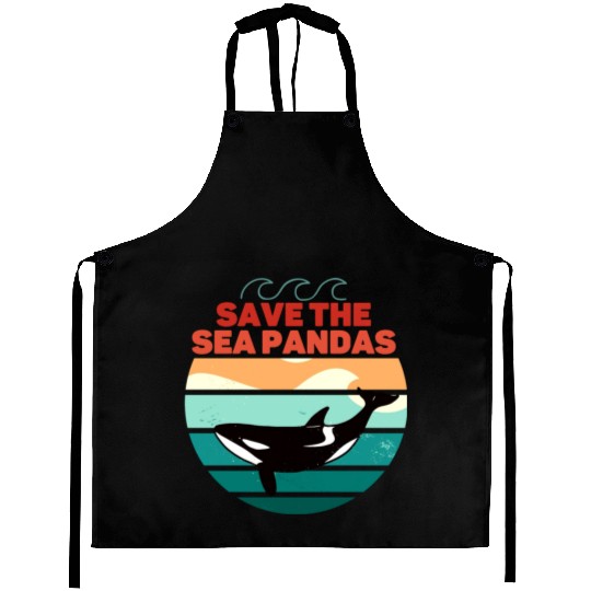 Rescue Killer Whale Orcas Save The Sea Pandas Aprons