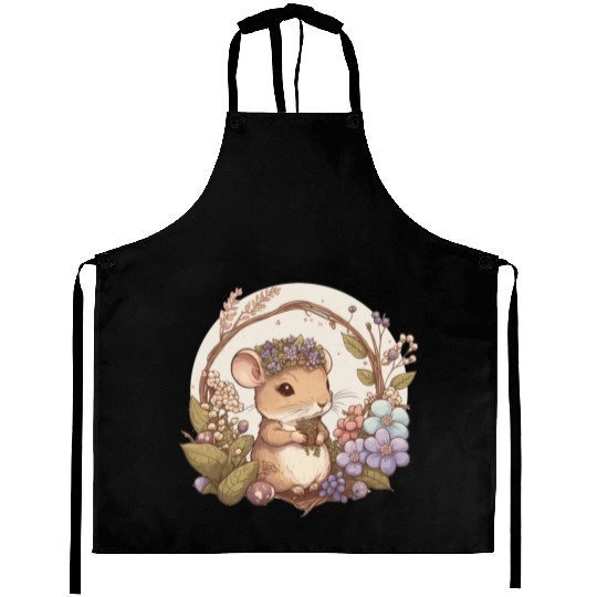 Cottagecore Cute Baby Mouse Mice Lover Pet Rat Aprons