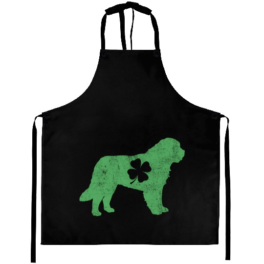 Awesome Bernard Saint Patrick'S Day Dog Dad Mom Aprons