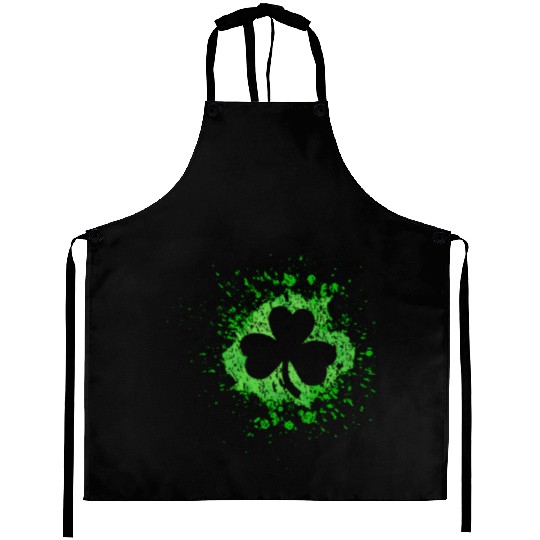 2-Sided Erin Go Bragh Shamrock Celtic Knot And Aprons